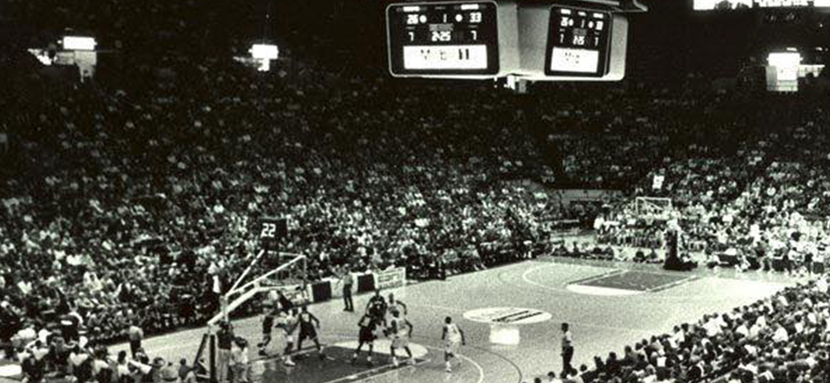 Capital Centre game on court